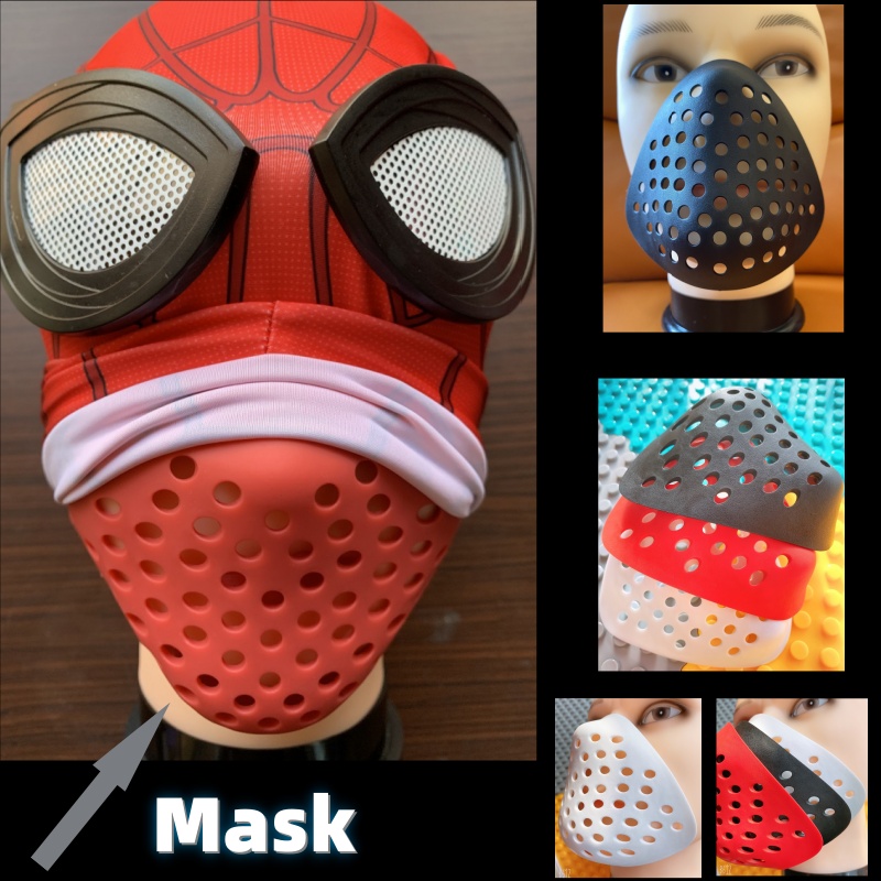 Silicone Mask Bracket - 할로윈 하프 페이스 쉘 코와 입