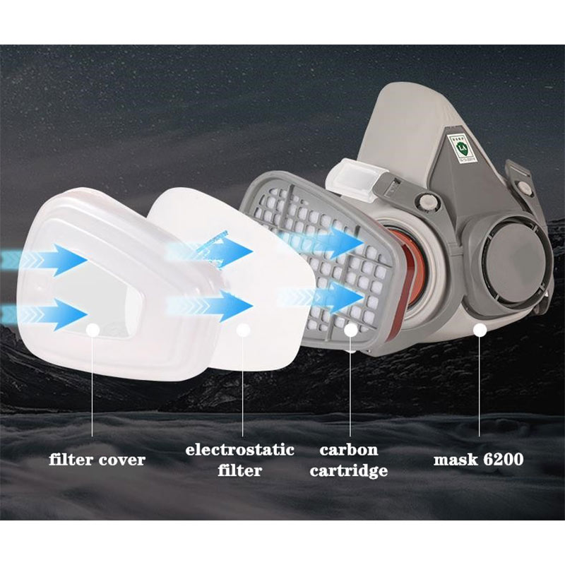 6200 산업용 페인트 스프레이용 반 얼굴 먼지 가스  - Dust Mask Construction 리뷰 및 가격